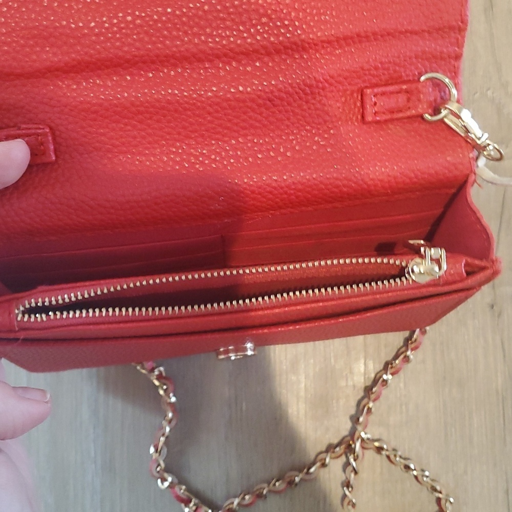 Bebe red clutch/crossbody bag - Picture 6 of 7